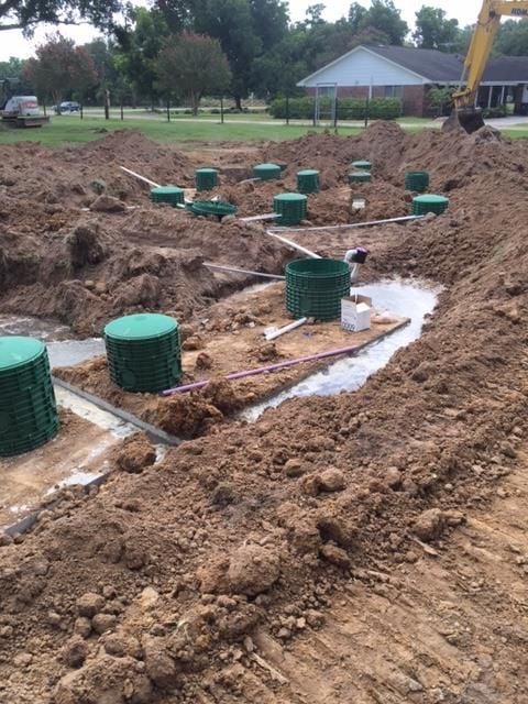 A recent septic system contractors job in the  area