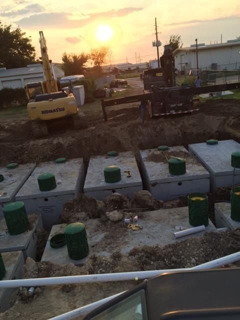 A recent septic system contractor job in the  area